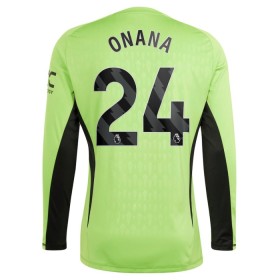 Manchester United Onana 24 Brankářské Domácí 2023-24 - Fotbalové Dresy (L/S)